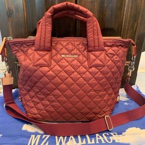 MZ Wallace Sutton Medium burgundy.